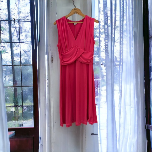 Lana‎ Lee Petite Pink Midi Vintage Dress, size Medium, EUC - Picture 13 of 13